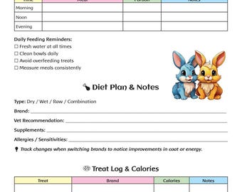 Ultimate Pet Care Organizer & Planner | Vet Records (Digital Download)