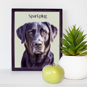Art mural numérique personnalisé de portrait d'animal de compagnie ! Décoration murale personnalisée pour portrait d'animal de compagnie, imprimable sur des t-shirts, des tasses, du papier photo, une toile ou un poster