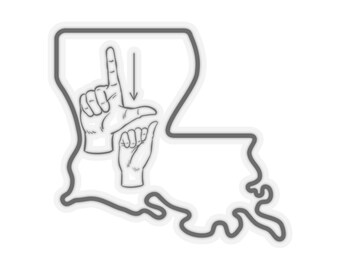 Louisiana ASL Stickers