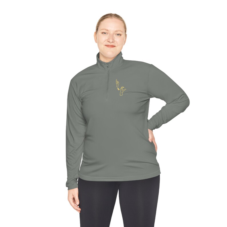 Washington, D.C. ASL Unisex Quarter-Zip Pullover image 8