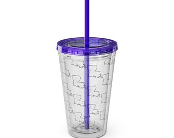 Louisiana ASL Sunsplash Tumbler with Straw, 16oz