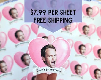 Custom Bachelorette Sticker Sheet, Party Favors, Wedding, Custom Text, Bride, Broom