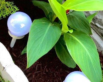 3 tuinverlichting op zonne-energie, tuinballen, geschikt voor tuinen, gazons, paden, looppaden, waterdichte buitendecoratie, zonne-balverlichting, stre