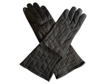 Handmade Darth Vader Leather Gloves - Empire Strikes Back & Return of the Jedi Inspired Cosplay Accessory - Vader cosplay gloves