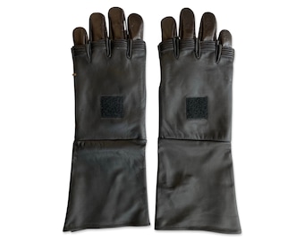 Handmade Book of Boba Fett Leather Gloves - Mandalorian Inspired Cosplay Accessory - New Boba fett gloves