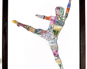 6x BALLET BALLERINA Dancing 1998 32c Black Unused Postage Stamp