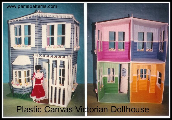 plastic canvas dollhouse