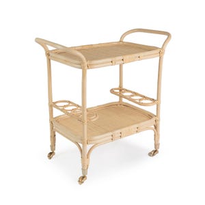 SUMERIA Rattan Trolley with wheels