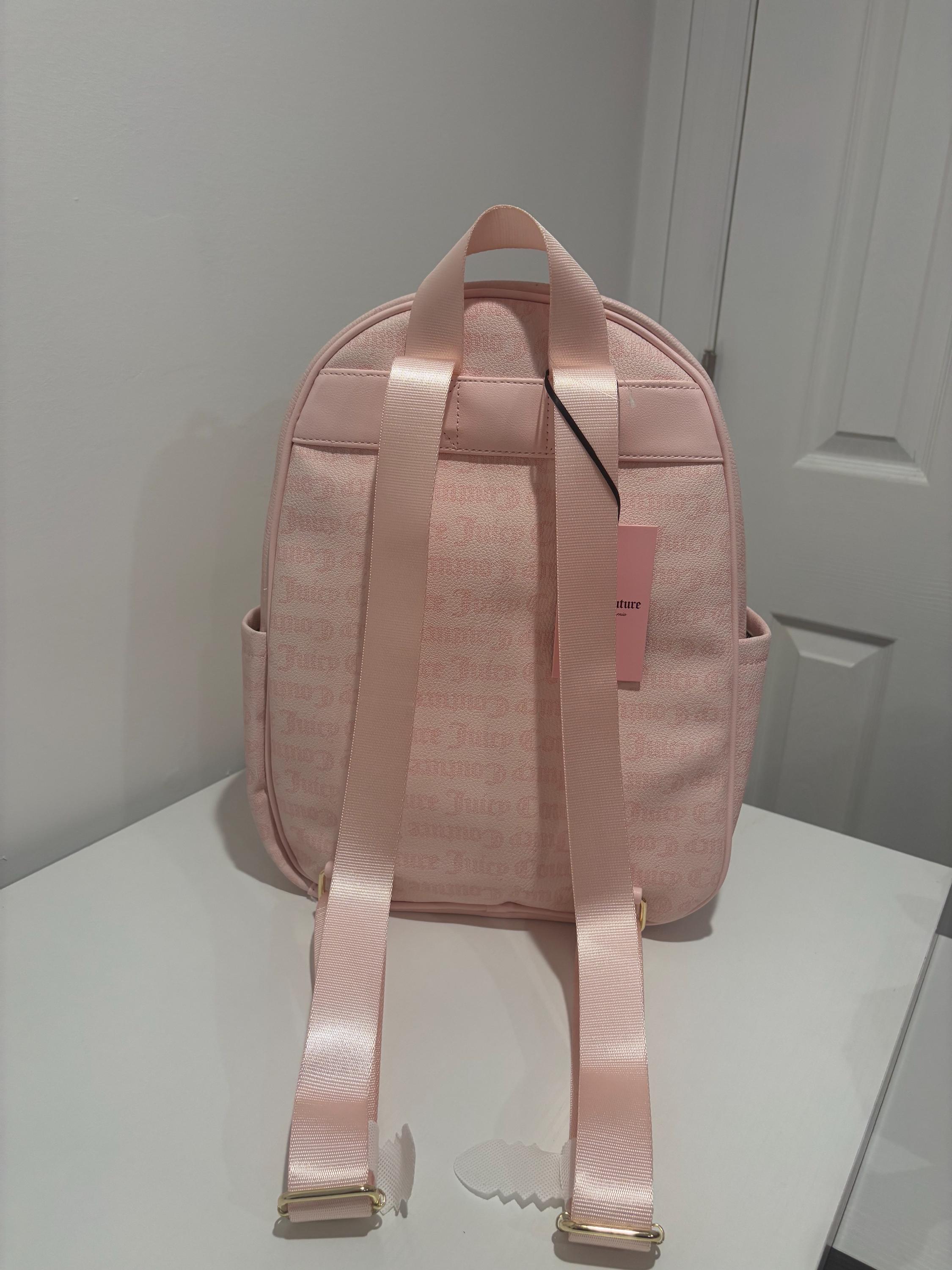 Juicy Couture Pink Backpack With Crown Keychain - Etsy display picture 1