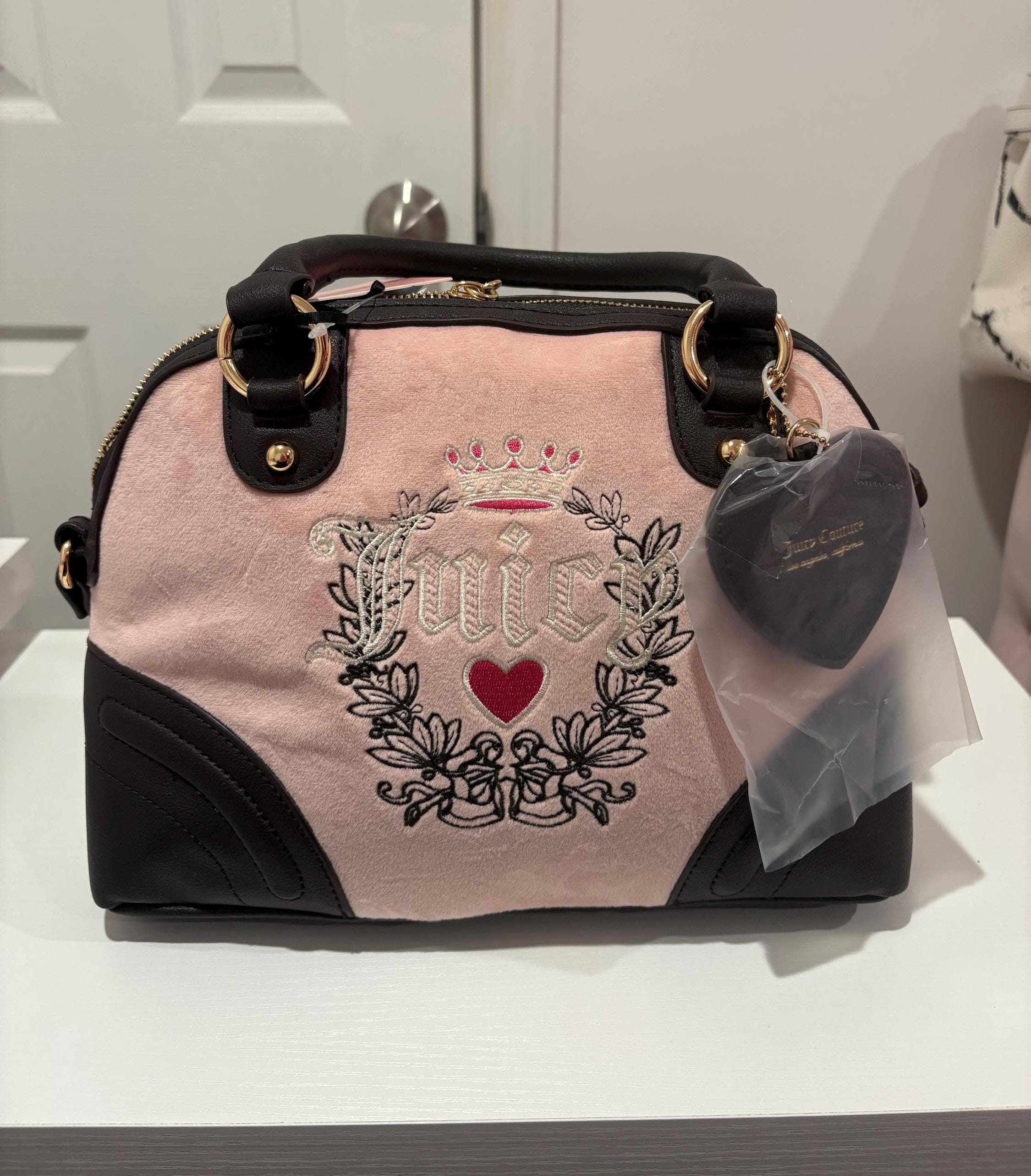 Juicy Couture Pink Diamond Heritage Satchel Bag - Etsy