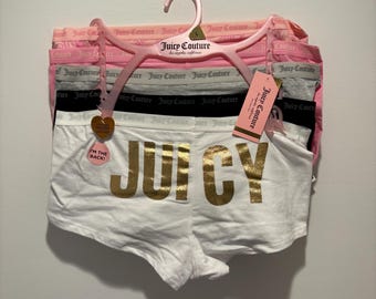 Juicy Couture Boy Shorts Set - Size Large