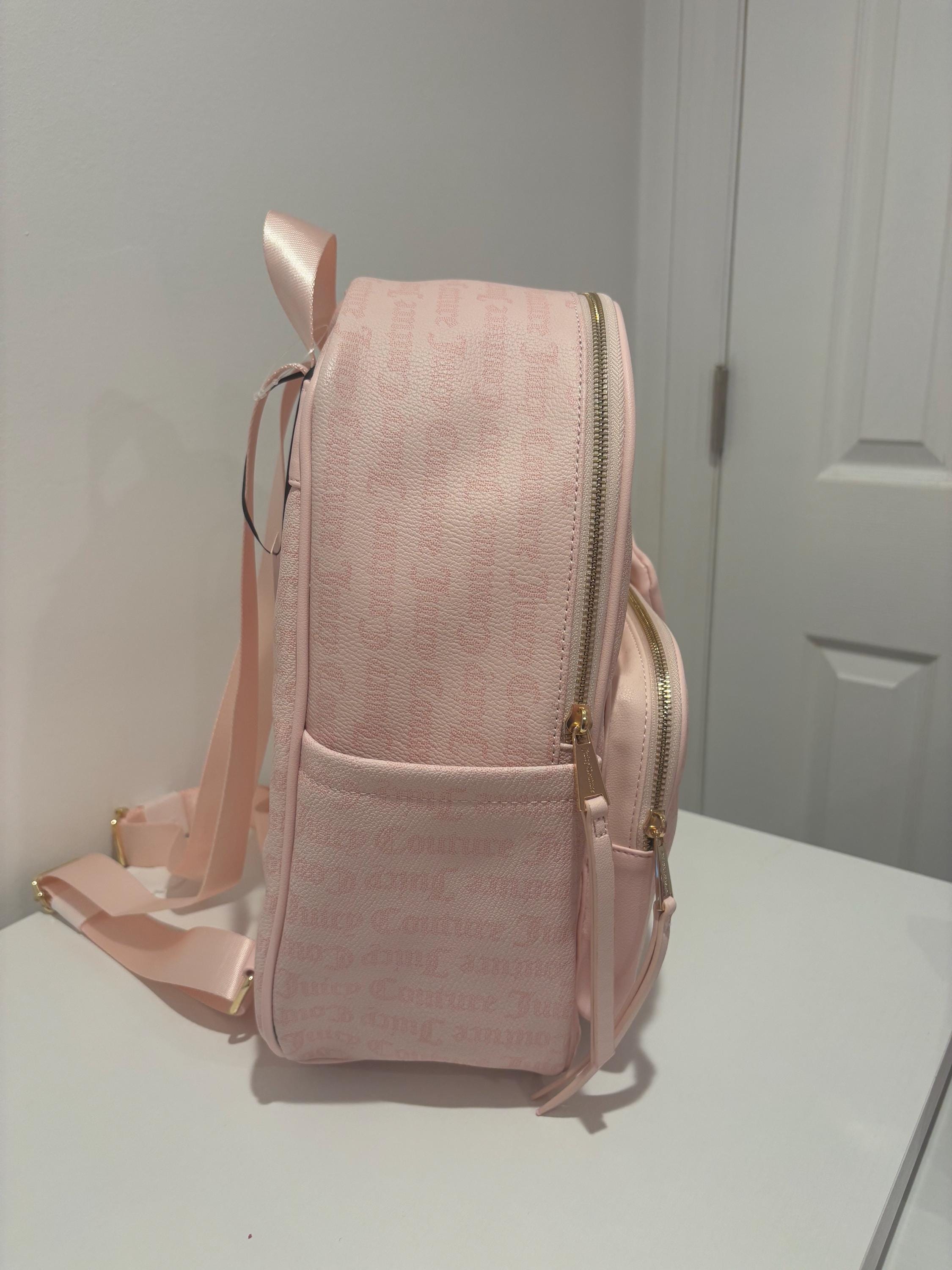 Juicy Couture Pink Backpack With Crown Keychain - Etsy Canada