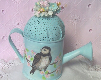 Pincushion Shabby  farmhouse Bird