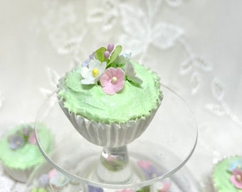 Faux MINI Cupcakes Spring Set of 6