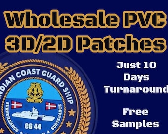 3D PVC Patch, Soft Rubber Silicone Patch, Good For Morale And Military, Custom PVC Patch