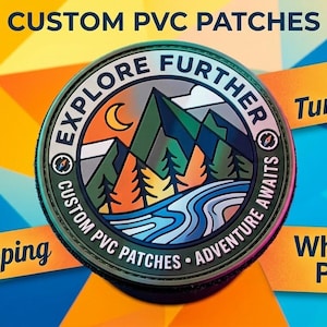 Custom 3D PVC Patch - Hook and Loop, Business Logo, Military Morale