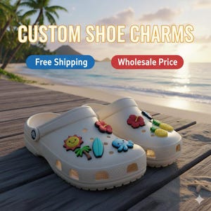 Personalized Rubber Shoe Chams - Gibbitz For Clogs - Free Shipping