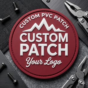 Maßgeschneiderter PVC-Patch - Wasserdicht, langlebig, für taktische Ausrüstung (Hakenrücken)