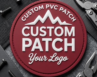 Custom PVC Patch – Waterproof, Durable, Tactical Gear Accessory (Hook Backing)