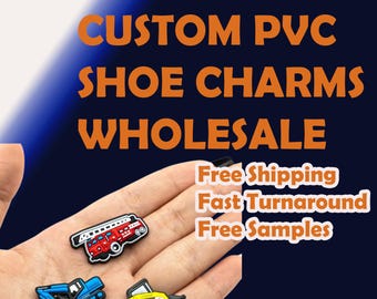Custom PVC Clog Charms, Made To Order, Free Shipping, Wholesale Price, Fast Turnaround, pvc clog pins