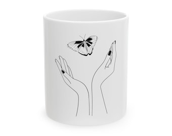 Butterfly Coffee Mug, (11oz, 15oz)
