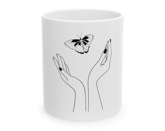 Butterfly Coffee Mug, (11oz, 15oz)