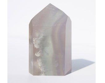 Lavender Fluorite Yttrium Fluorite Pastel Fluorite Brazil Lavender Crystal Tower Point Light Purple Clear