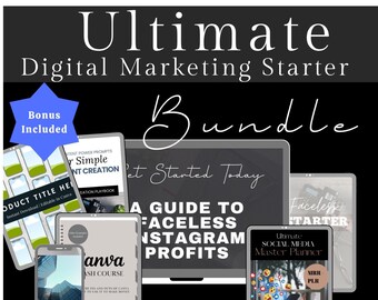 DFY Digital Products |  Done-For-You Digital Marketing Bundle with MRR| dfy planner  | PLR digital products | master resell rights |
