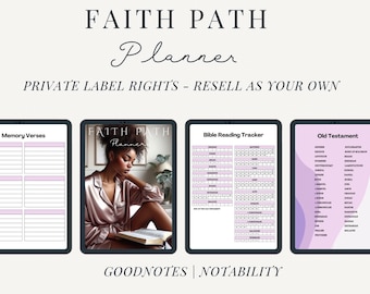 Digital Journaling Bible| Planner Church Planner Digital Bible Study Journal Goodnotes Journal Old New Testament KJV|PLR |MRR |Two covers