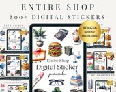 Digital Stickers | Digital Sticker Book | Goodnotes Stickers | Food Stickers | Goodnotes Planner | Ipad Stickers | Png Stickers | Pre- Crop