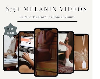 Bobine di melanina senza volto / Bobine di melanina senza volto / Marketing digitale senza volto / Bobine di Instagram / Video estetici senza volto / Master Resell