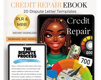 E-book sobre reparação de crédito com modelos de cartas de contestação | E-book PLR e MRR | E-book pronto para usar, processo de contestação | Guia de reparação de crédito faça você mesmo