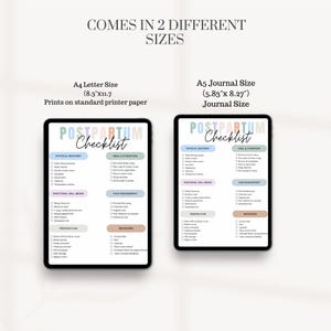 Postpartum Template, Birth Plan Printable,  Postpartum  PRINTABLE checklist, Postpartum Template Simple,  Editable PDF , Filled and Blank