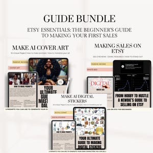 How to make sales on Etsy | How to make digital stickers | Ai Art Prompt Guide | Customizable Prompt | Etsy for beginners | Goodnotes | Png