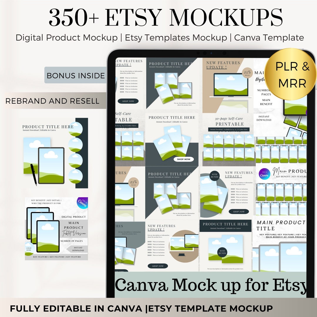 Etsy Listing Digital Product Mockups | Canva Device Mockup | Etsy Shop ...