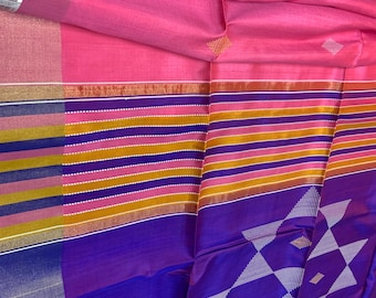 Marca de seda pura certificada Bishnupuri kalakhetra