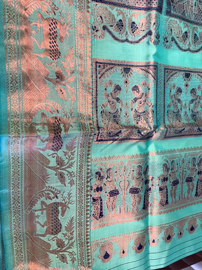 Heirloom Traditional Baluchari / Swarnochori Saree for Your Special ...