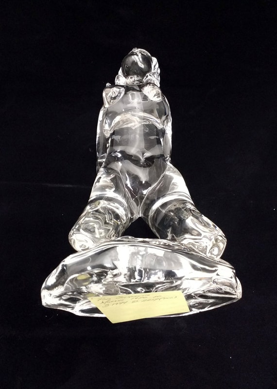 MURANO Pino Signoretto ピノ・シ二ョレット 特大 裸婦像 PINO SIGNORETTO Signed Blown Glass Female Nude Sculpture, Italy