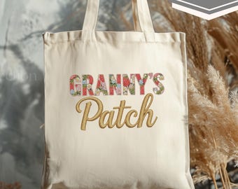 Bolso de mano para la abuela, regalo del Día de la Madre para la abuela de parte de sus nietos, Abuela desde 2026, bolso de lona personalizado, regalos significativos para ella.