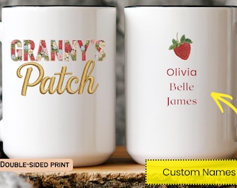 Taza personalizada para la abuela, regalo del Día de la Madre para la abuela, taza personalizada con el nombre de la abuela (Nana, Mimi, Gigi), regalo para el primer Día de la Madre para la abuela.