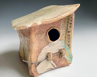 Love Shack Handmade Ceramic Birdhouse - Unique Home and Garden Decor - Fine Art Pottery by Cherie Giampietro