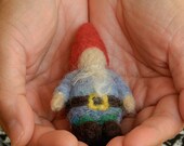 Small Needle Felted Gnome, Waldorf Gnome, Tiny Gnome by Handwork Studio