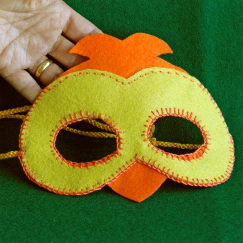 ON SALE 2 Patterns Blue Bird Felt Mask Patterns PDF for Halloween, costume parties, dress up and role playing Mardi Gras Pagan Mask image 6