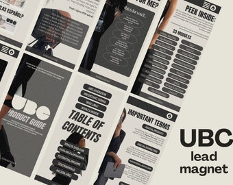 Aperçu de l'UBC - Cours ultime sur l'image de marque | Aperçu UBC - Guide de marketing numérique avec droits de revente principaux | Aperçu esthétique UBC