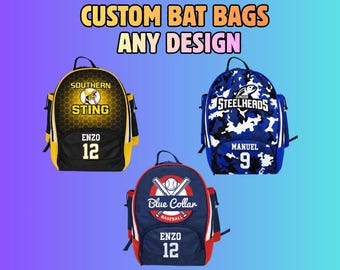 Sublimated Bat Backpack with Fence Hook