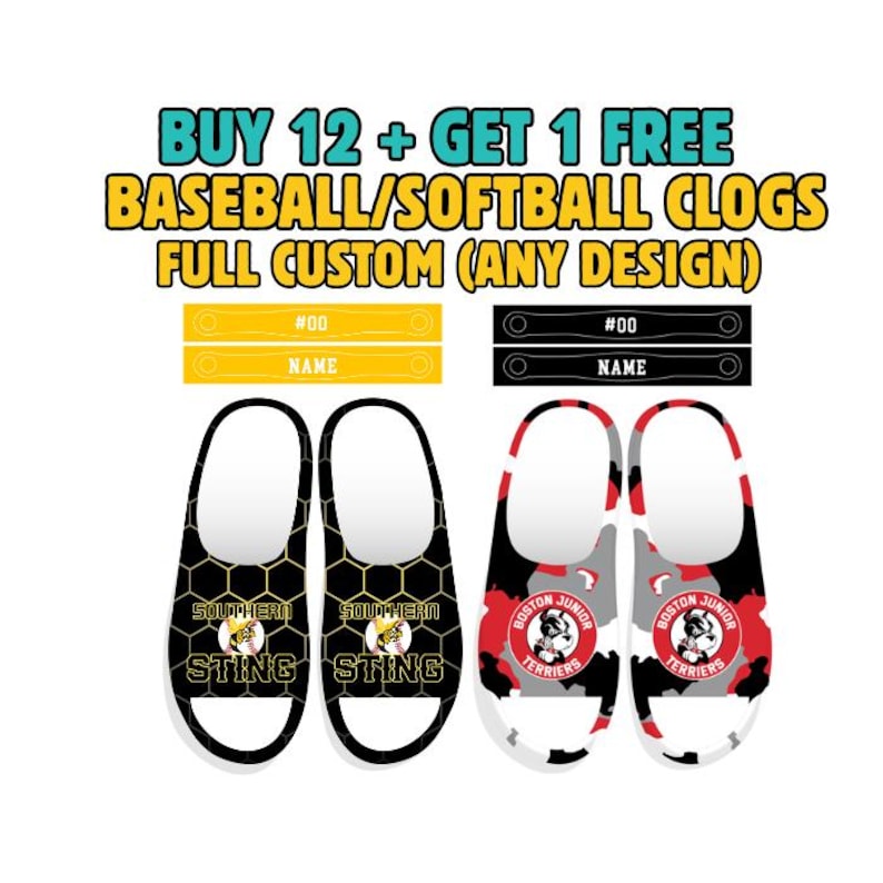 Zuecos personalizados para equipos - Correas personalizadas imagen 1