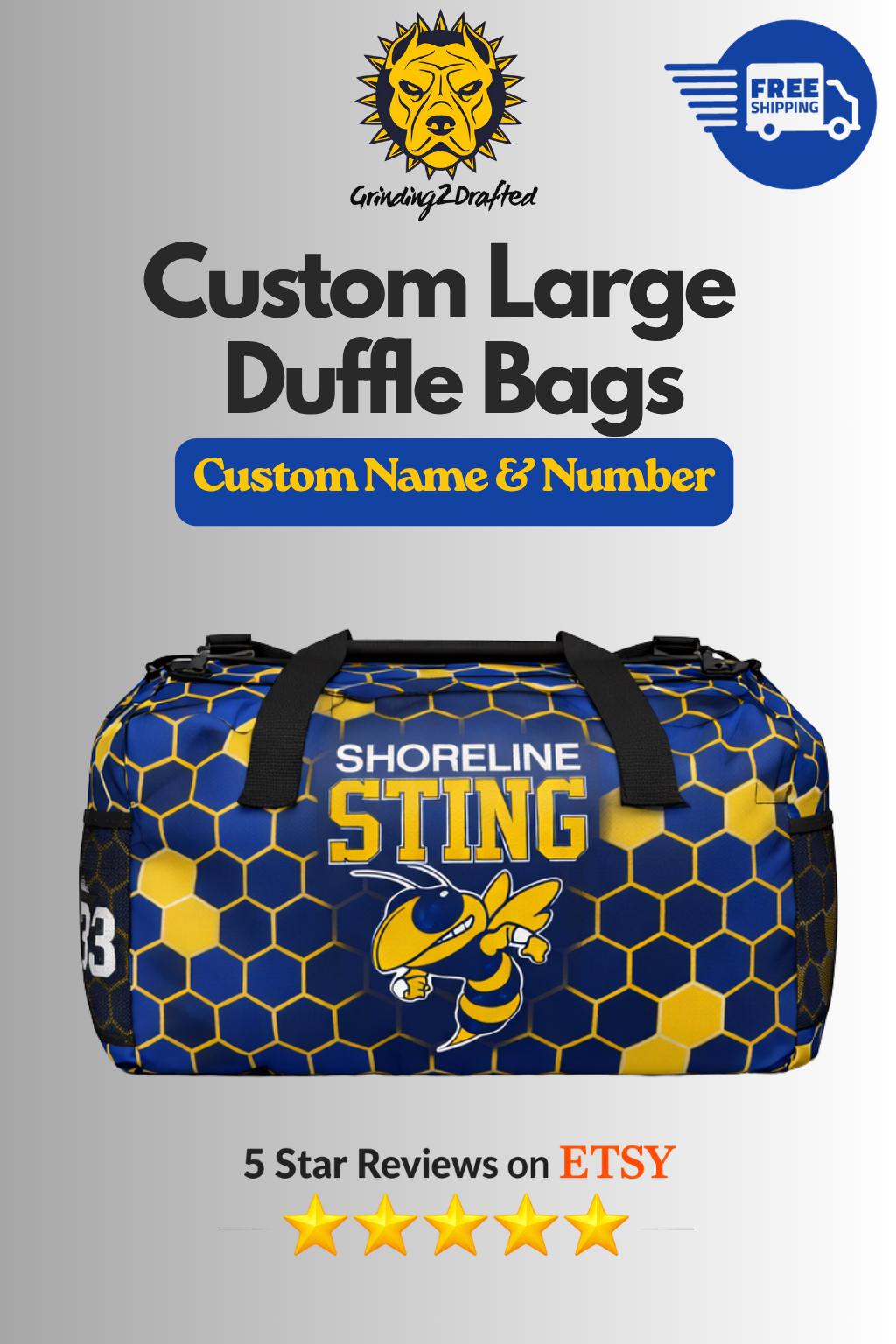 Custom Sublimated Team Duffle Bag - Sports Travel Gym Bag - Etsy