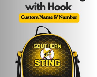 Sublimated Bat Backpack with Fence Hook