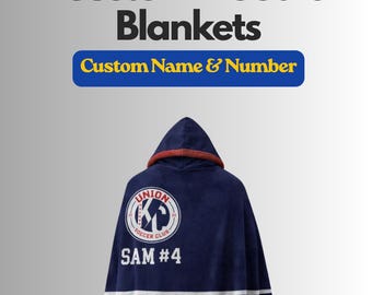 Custom Logo Hoodie Blanket, Fleece Faux Fur Snuggle Hoodie (60x80)