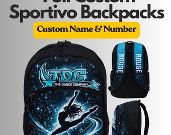 Full Custom Sports Backpack - with name and number